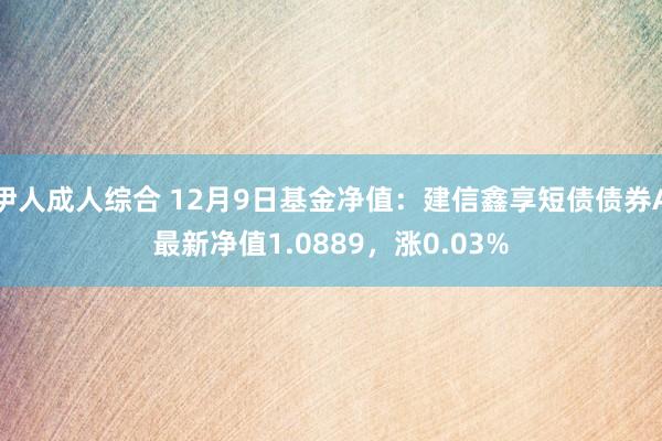 伊人成人综合 12月9日基金净值：建信鑫享短债债券A最新净值1.0889，涨0.03%