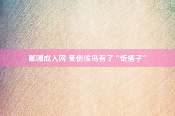 嘟嘟成人网 受伤候鸟有了“饭搭子”