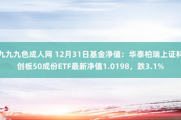 九九九色成人网 12月31日基金净值：华泰柏瑞上证科创板50成份ETF最新净值1.0198，跌3.1%