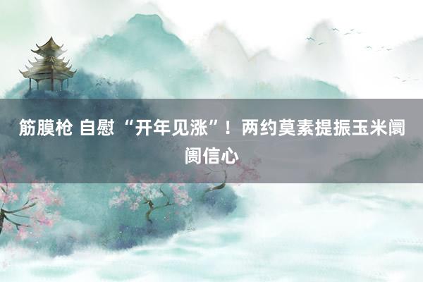 筋膜枪 自慰 “开年见涨”！两约莫素提振玉米阛阓信心