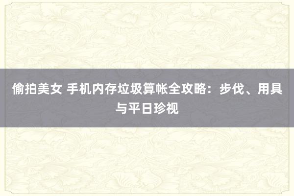 偷拍美女 手机内存垃圾算帐全攻略：步伐、用具与平日珍视