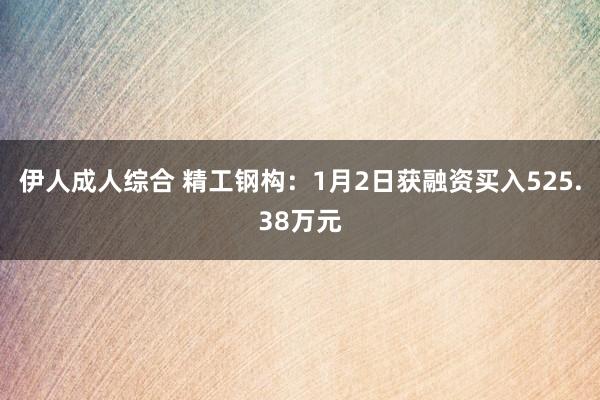 伊人成人综合 精工钢构：1月2日获融资买入525.38万元