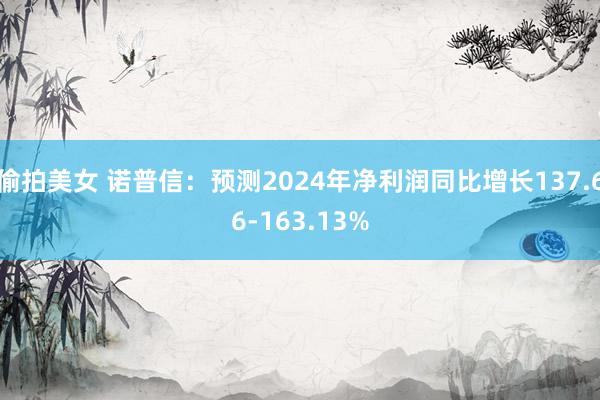 偷拍美女 诺普信：预测2024年净利润同比增长137.66-163.13%